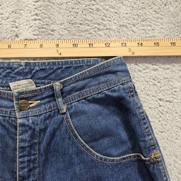 VTG Rose Hips Jeans Womens Measures 26x31 Dark Wash Zipper Pocket Relaxed - Picture 8 of 11